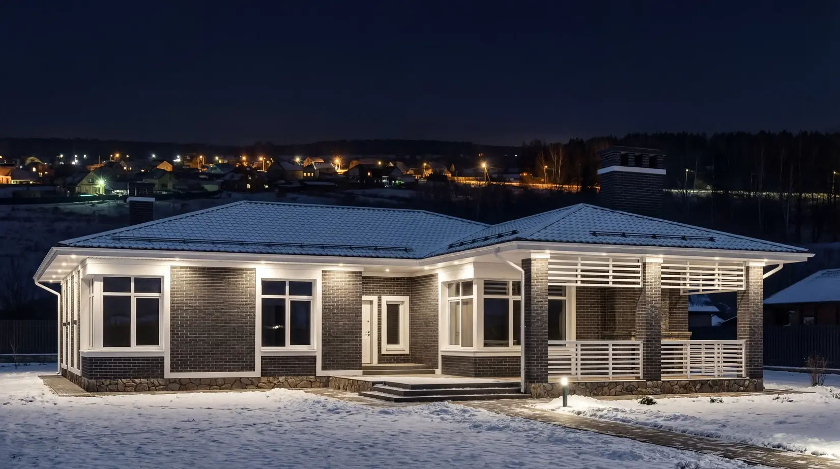 Одноэтажные дома — фото 27